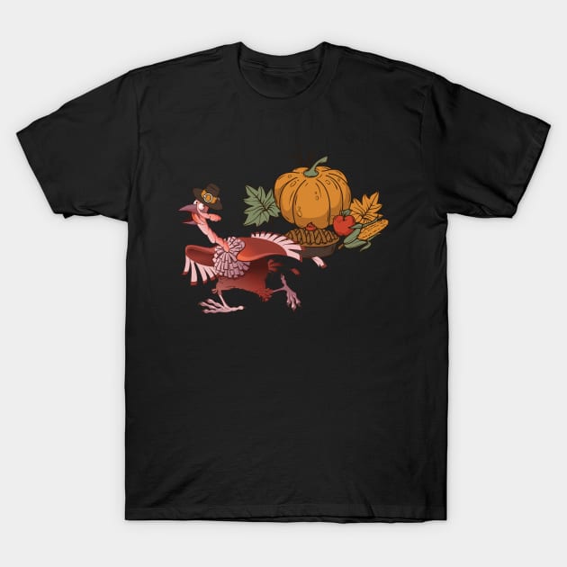 Runaway turkey T-Shirt by Transcendexpectation